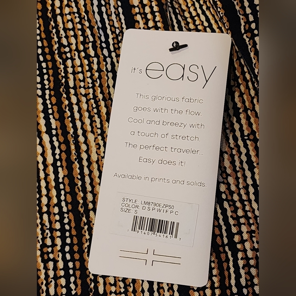 Liverpool Striped Halter Top S Bohemian Chic High Neck Tie Back Sleeveless NWT - Picture 9 of 9